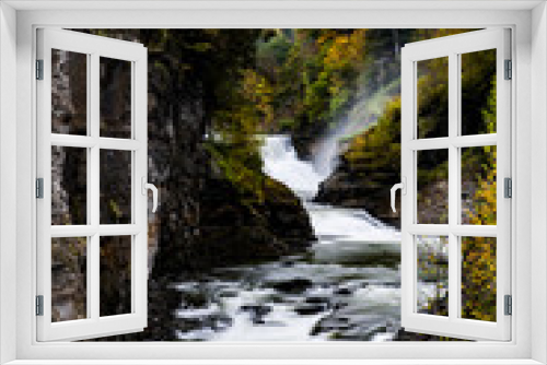 Fototapeta Naklejka Na Ścianę Okno 3D - Lower Falls - Waterfall & Cascades - Letchworth Park - New York
