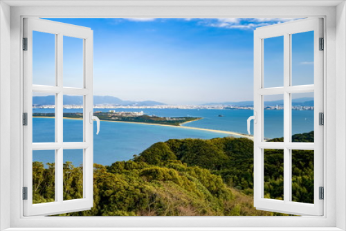 Fototapeta Naklejka Na Ścianę Okno 3D - 志賀島　海ノ中道