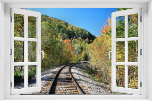 Fototapeta Naklejka Na Ścianę Okno 3D - railroad tracks