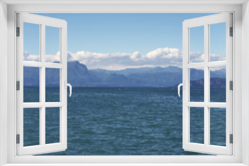 Fototapeta Naklejka Na Ścianę Okno 3D - panoramica lago di Garda