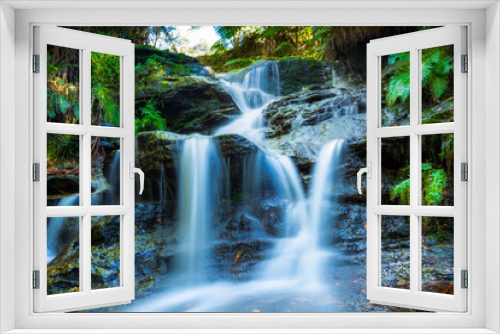 Fototapeta Naklejka Na Ścianę Okno 3D - Leura falls