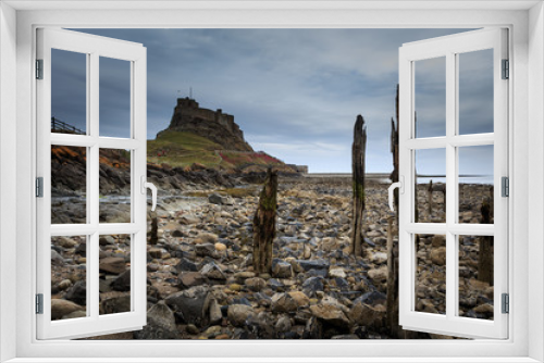 Fototapeta Naklejka Na Ścianę Okno 3D - Lindisfarne Castle, holy island