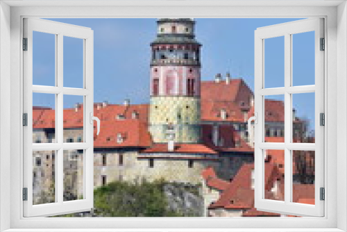 Fototapeta Naklejka Na Ścianę Okno 3D - UNESCO protected site town Cesky Krumlov,Czech republic