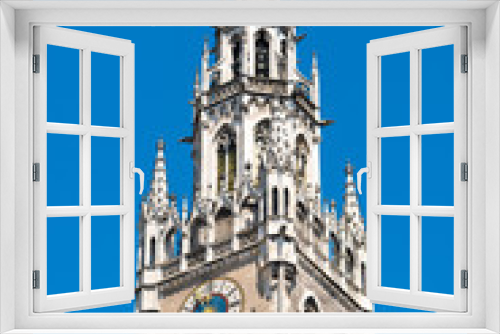 Fototapeta Naklejka Na Ścianę Okno 3D - New Town Hall on Marienplatz square in Munich, Germany.