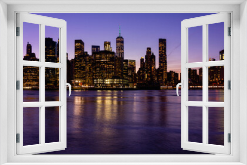 Fototapeta Naklejka Na Ścianę Okno 3D - NYC Skyline