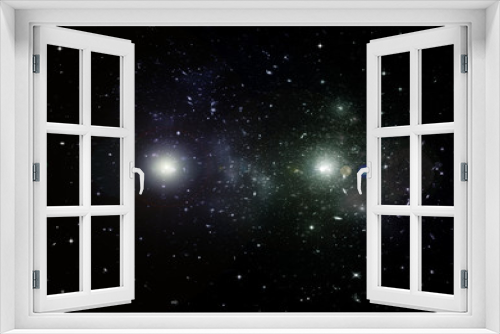 Fototapeta Naklejka Na Ścianę Okno 3D - Stars, dust and gas nebula in a far galaxy