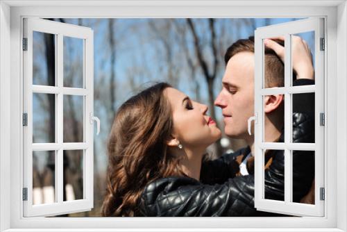 Portrait of young couple in love