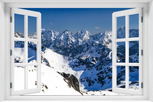 Fototapeta Naklejka Na Ścianę Okno 3D - Tatry Wysokie - widok z Zawratu