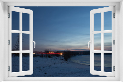 Fototapeta Naklejka Na Ścianę Okno 3D - Winter