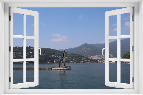 Fototapeta Naklejka Na Ścianę Okno 3D - Como at Lake Como, Lombardy Italy 