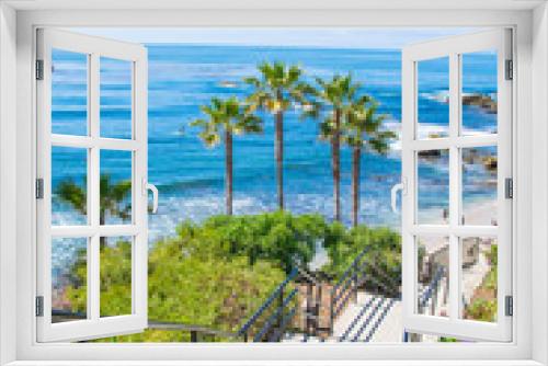 Fototapeta Naklejka Na Ścianę Okno 3D - Laguna Beach, Orange County, Southern California Coastline 