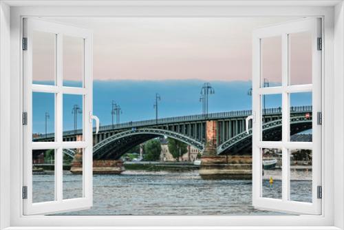 Fototapeta Naklejka Na Ścianę Okno 3D - Theodor-Heuss-Brücke in Mainz