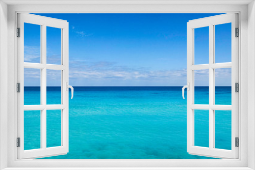 Fototapeta Naklejka Na Ścianę Okno 3D - blue sea and sky