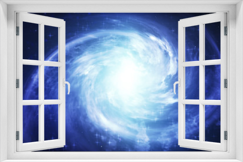 Fototapeta Naklejka Na Ścianę Okno 3D - Spiral galaxy, 3D illustration of deep space object.