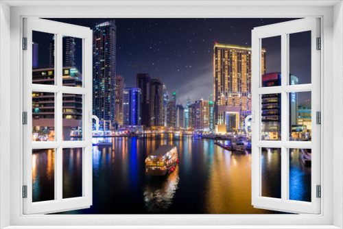 Fototapeta Naklejka Na Ścianę Okno 3D - Panoramic view of Dubai Marina 
