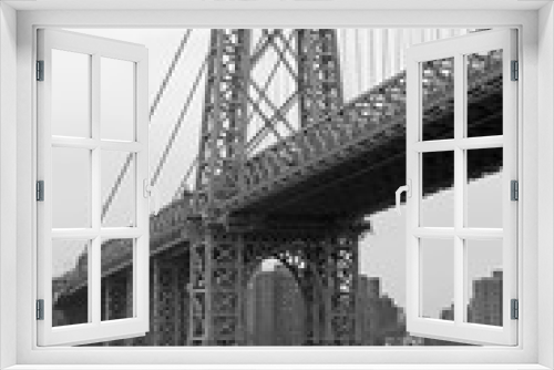 Fototapeta Naklejka Na Ścianę Okno 3D - Manhattan bridge in New York, USA
