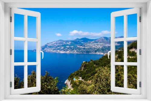Fototapeta Naklejka Na Ścianę Okno 3D - travel in Italy series - view of beautiful Amalfi Coast