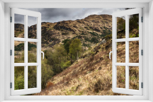 Fototapeta Naklejka Na Ścianę Okno 3D - Hill Glenfinnan