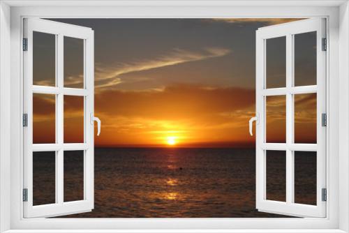 Fototapeta Naklejka Na Ścianę Okno 3D - naples sunset