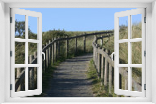 Fototapeta Naklejka Na Ścianę Okno 3D - dune path