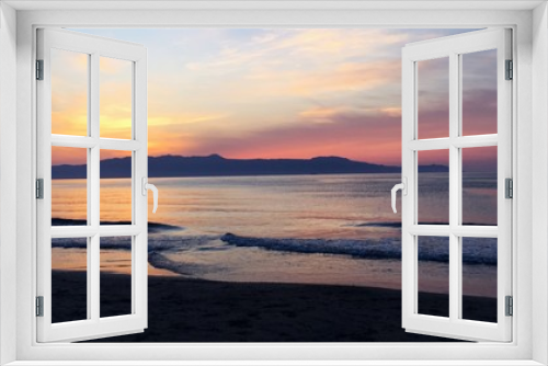 Fototapeta Naklejka Na Ścianę Okno 3D - Amazing sunset in the Mediterranean Sea