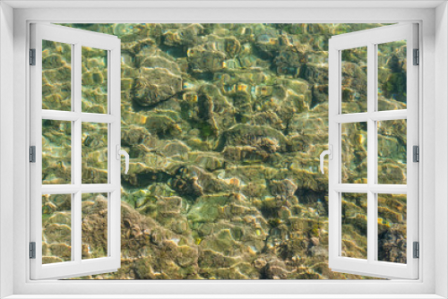 Fototapeta Naklejka Na Ścianę Okno 3D - Stones underwater