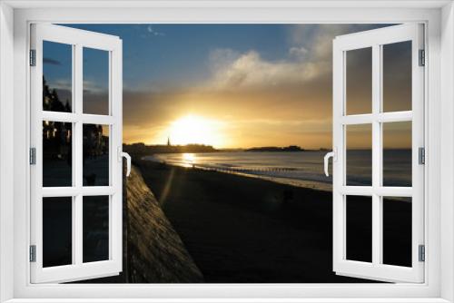 Fototapeta Naklejka Na Ścianę Okno 3D - st malo sunset