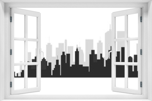 cityscape buildings isolated icon vector illustration design