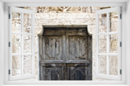 Fototapeta Naklejka Na Ścianę Okno 3D - Doors of San Gimignano, Italy