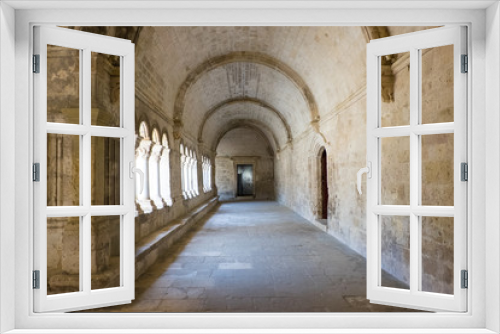 Fototapeta Naklejka Na Ścianę Okno 3D - France, Arles, Abbey of Saint Peter of Montmajour, Benedictine order, established in  949 AD. Cloister area.