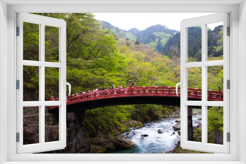Fototapeta Naklejka Na Ścianę Okno 3D - Japanese Bridge