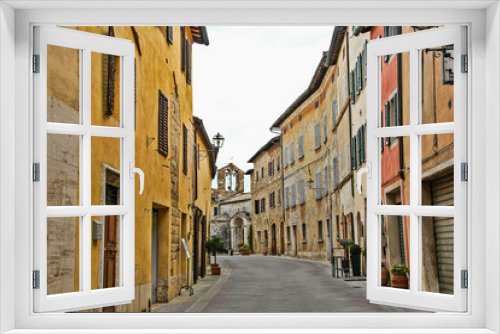 Fototapeta Naklejka Na Ścianę Okno 3D - San Quirico d'Orcia, Siena