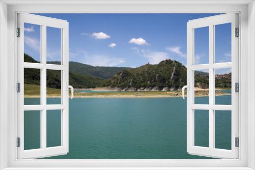 Fototapeta Naklejka Na Ścianę Okno 3D - lago del turano, veduta del lago