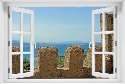 Fototapeta Naklejka Na Ścianę Okno 3D - Grèce, château de Nafpaktos