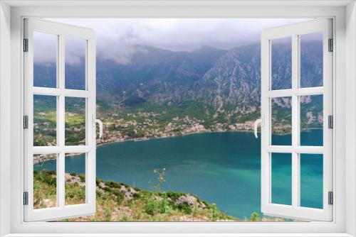 Fototapeta Naklejka Na Ścianę Okno 3D - Montenegro Vista - Lake side villages