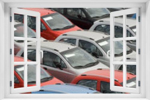 Fototapeta Naklejka Na Ścianę Okno 3D - texture of cars