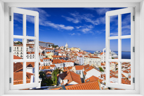 Fototapeta Naklejka Na Ścianę Okno 3D - View of the Lisbon city, Portugal