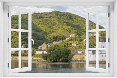 Fototapeta Naklejka Na Ścianę Okno 3D - beautiful panoramic view to the Rhine valley