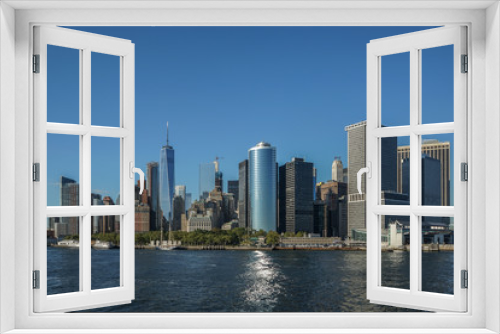 Fototapeta Naklejka Na Ścianę Okno 3D - Landscape of Manhattan from the water