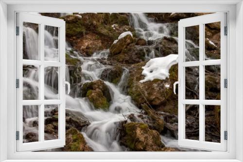 Fototapeta Naklejka Na Ścianę Okno 3D - Kazu grava waterfalls