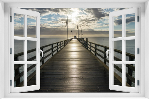 Fototapeta Naklejka Na Ścianę Okno 3D - Ponte sul mare
