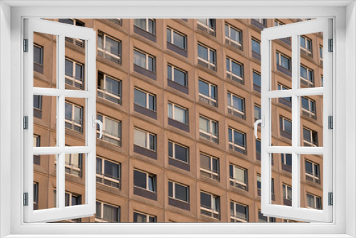 Fototapeta Naklejka Na Ścianę Okno 3D - tenement building facade - apartment block