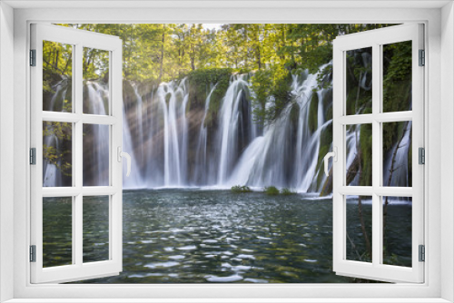 Fototapeta Naklejka Na Ścianę Okno 3D - waterfall at  