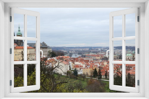 Fototapeta Naklejka Na Ścianę Okno 3D - Prague in November