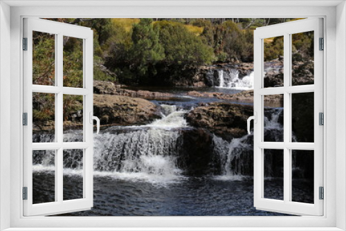Fototapeta Naklejka Na Ścianę Okno 3D - Wasserfall - Cradle-Mountain