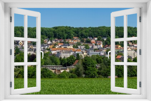 Fototapeta Naklejka Na Ścianę Okno 3D - Panorama der Karl-May-Geburtsstadt Hohenstein-Ernstthal