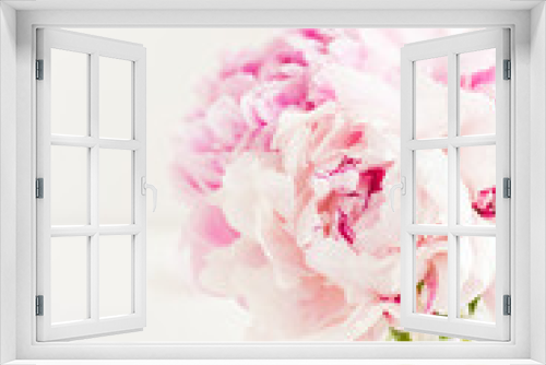 Fototapeta Naklejka Na Ścianę Okno 3D - Fresh bunch of pink peonies