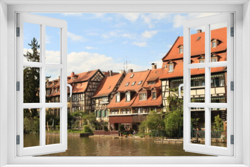 Fototapeta Naklejka Na Ścianę Okno 3D - Romantisches Bamberg: Klein Venedig am linken Regnitzarm