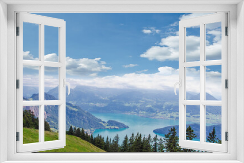 Fototapeta Naklejka Na Ścianę Okno 3D - Schweizer Berge: Entspannung, Glück, Freude, Meditation, Auszeit :)