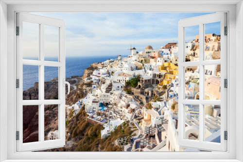 Fototapeta Naklejka Na Ścianę Okno 3D - Oia town in Santorini